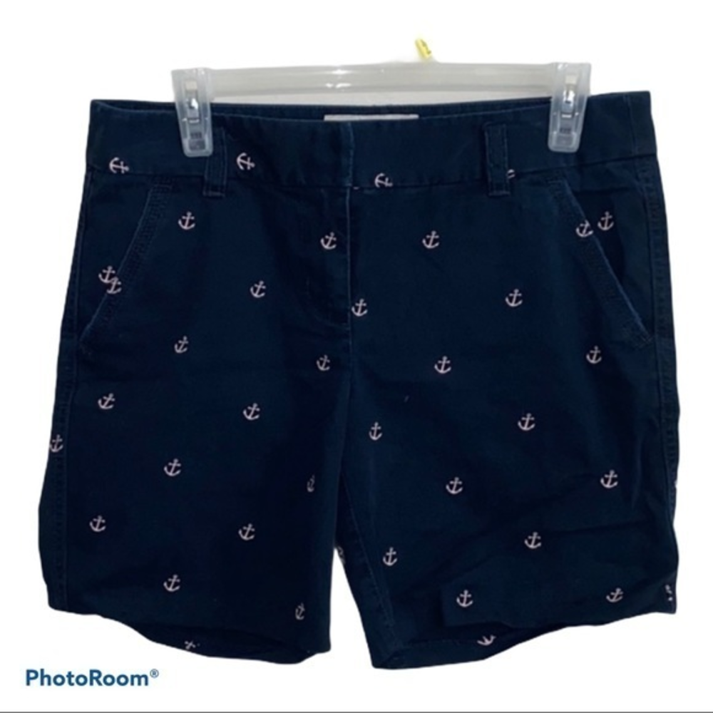 5/$30 🎈 J‎ Crew women’s nautical blue city fit chino shorts size 4